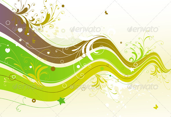 Abstract Floral Background - Backgrounds Decorative