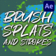Hand-Made Brush Splats And Strokes | After Effects