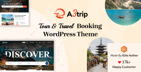 A3trip - Tours & Travels WordPress Theme