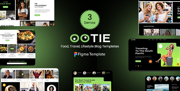 OOTIE - Modern Blog UI Figma Template