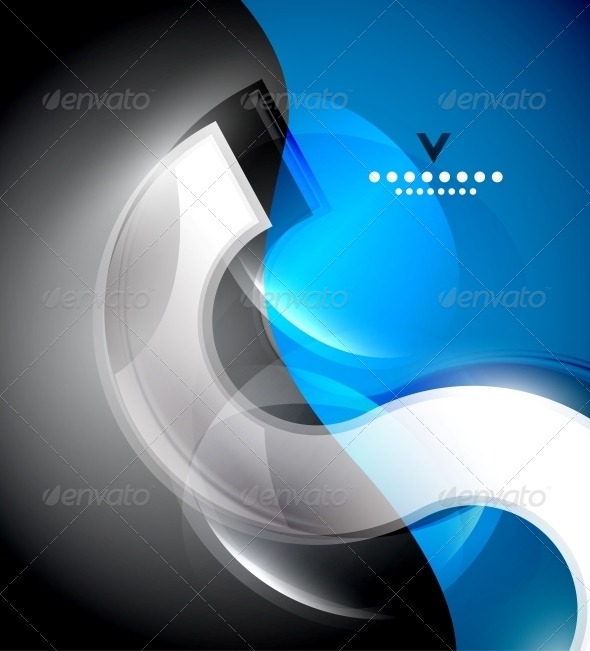Digital Wave Design Template - Backgrounds Decorative