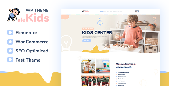 [DOWNLOAD]AleKids | Kindergarten & Preschool WordPress Theme