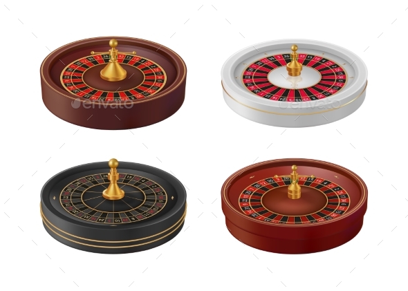 Fortune Wheel or Roulette in Casino Realistic Game