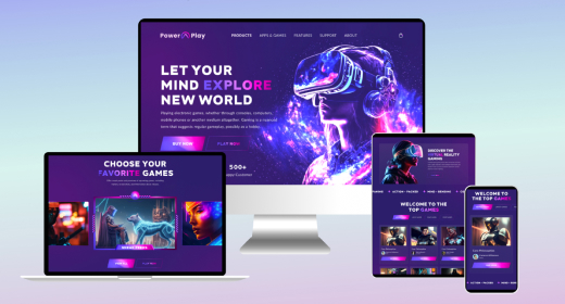 Gaming Web Design