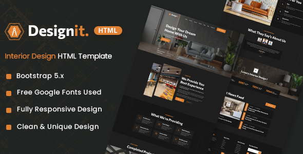 [DOWNLOAD]Designit – Interior Design HTML Template