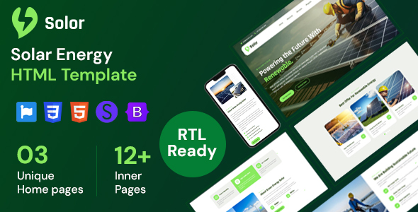 Solor - Solar Energy HTML Template