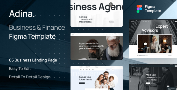 Adina - Business & Finance Figma Template