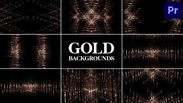 Gold Backgrounds for Premiere Pro