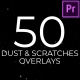 50 Dust &amp; Scratches Overlay | Premiere Pro - VideoHive Item for Sale