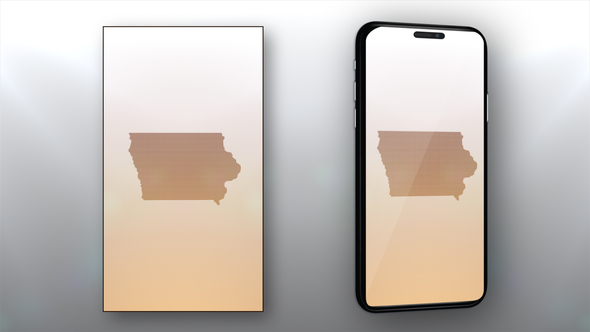Iowa State Map Opener - Vertical Video