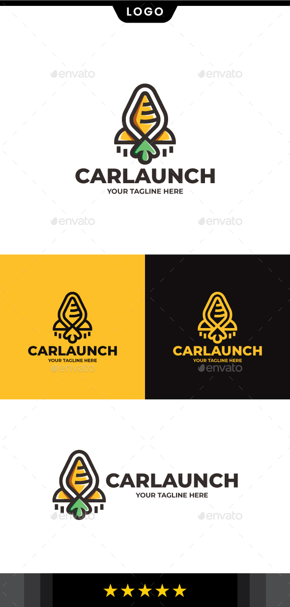 Carrot Launch Logo Template