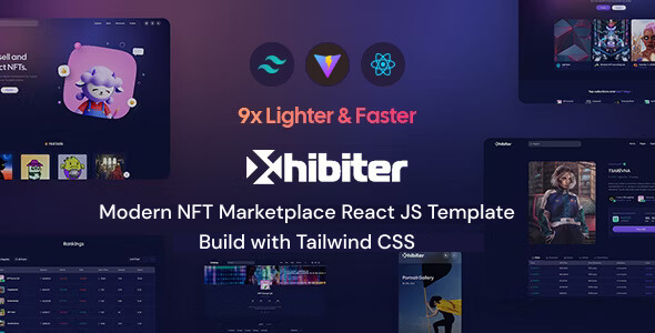 Xhibiter | NFT Marketplace ReactJS Template