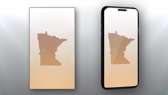 Minnesota State Map Opener - Vertical Video