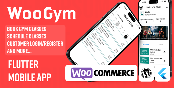 GymGo - Flutter Powered Mobile App Template for Effortless Class Booking