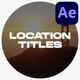 Location Titles | After Effects