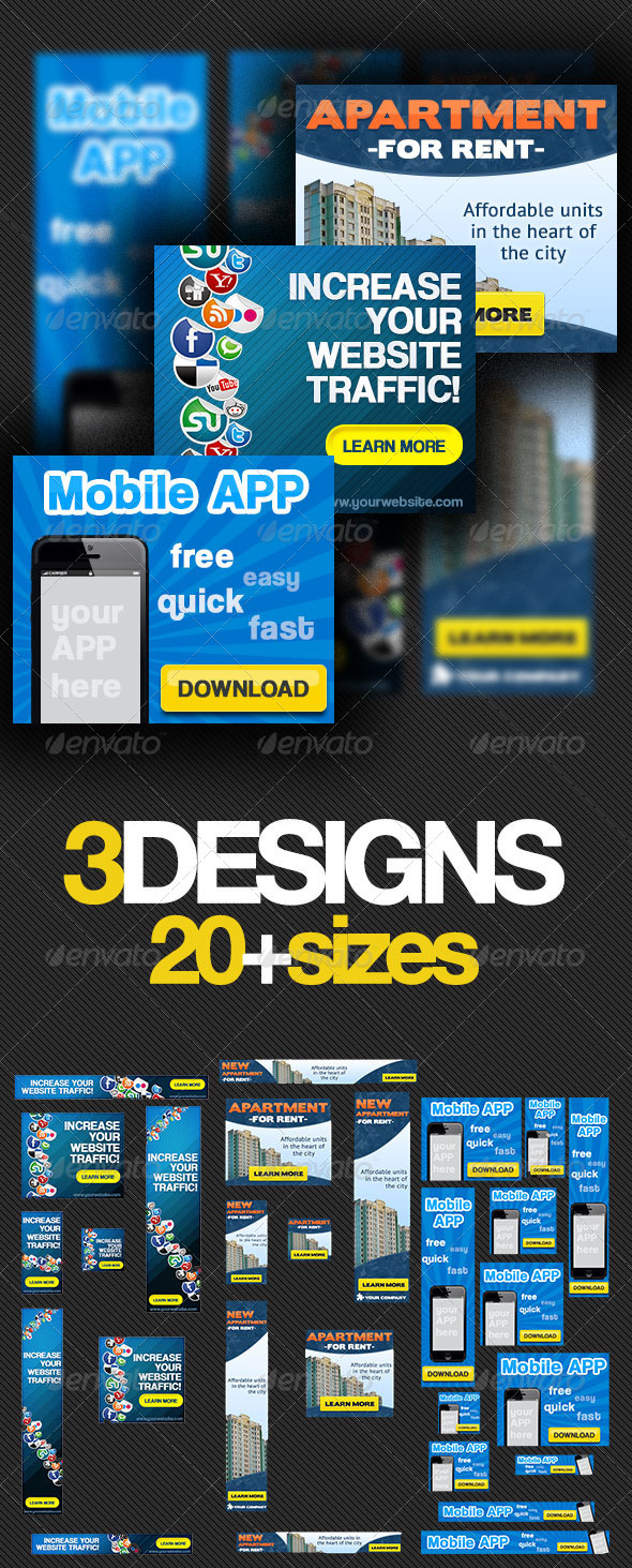Multipurpose Banner Ads Bundle 2.0 - Banners & Ads Web Elements