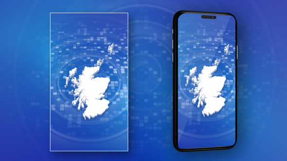 Scotland Map Intro - Vertical Video
