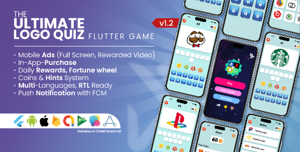 The Ultimate Logo Quiz Game, Complete Flutter Mobile App