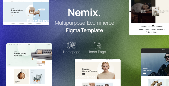 Nemix - Multipurpose Ecommerce Figma Template