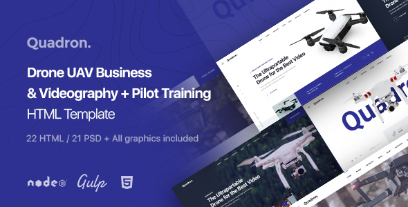 Quadron | Drone UAV Business & Videography HTML Template