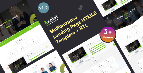 Exolot - Multi-Purpose Bootstrap 5 Landing Page Template