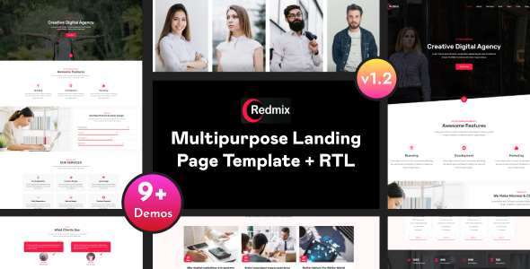 Redmix - IT Startup Bootstrap 5 Landing Page Template