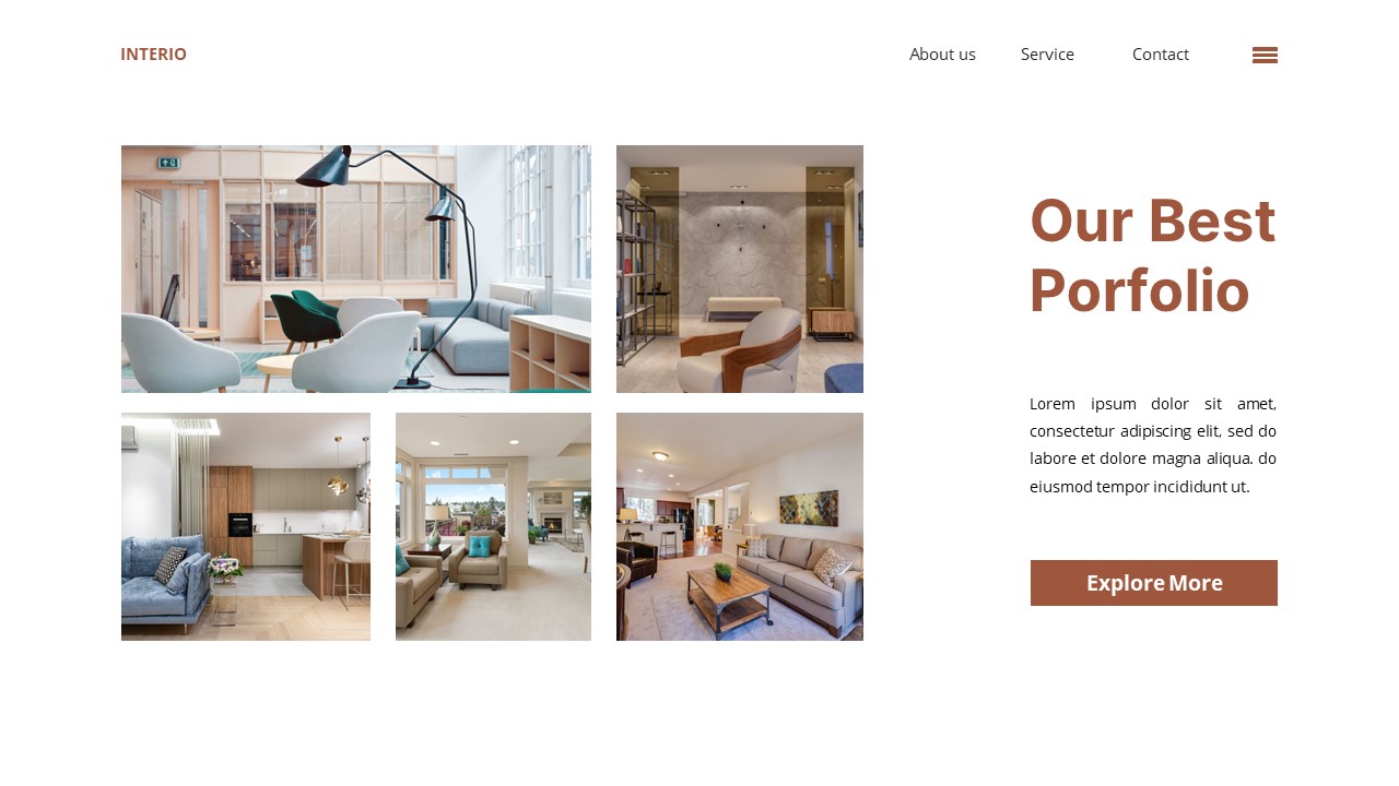Interio - Interior Design Powerpoint Templates, Presentation Templates