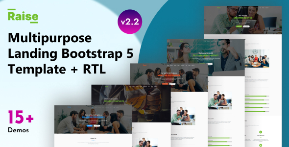 Raise - Multipurpose Landing Page Bootstrap 5 Template