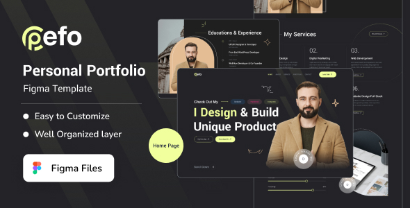 Pefo - Personal Portfolio Figma Template