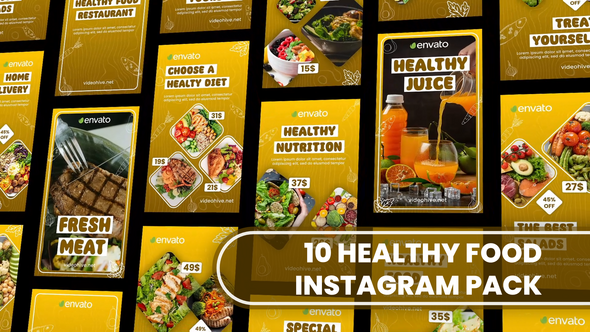 Healthy Food Instagram and TikTok Story Reel