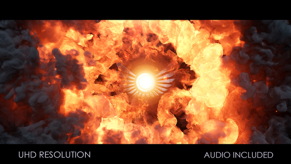 Fire Vortex Logo Titles template preview