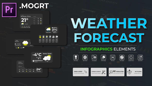 Infographic - Weather Forecast MOGRT
