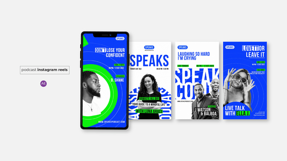Podcast Instagram Reels Vol.02 Product Promo template preview