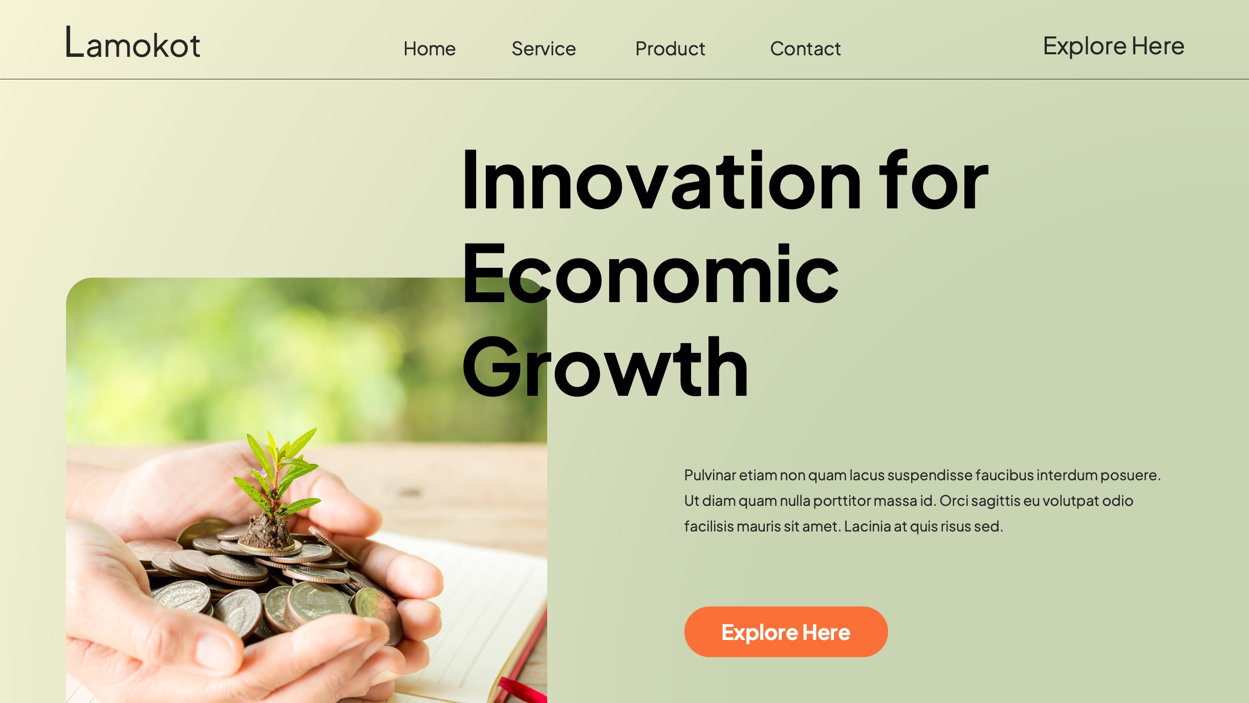 Navigating Business Green Inflation Template, Presentation Templates