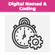 Digital Nomad & Coding Icon