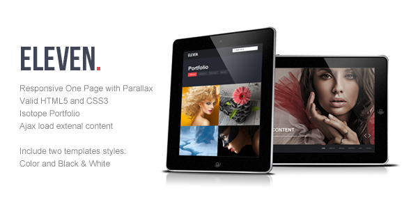 Eleven - Responsive One Page Parallax Template