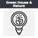 Green House & Nature Icon
