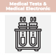 Medical Test & Medical Electronic Icon