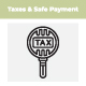Taxes & Safe Payment Icon
