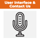 User Interface & Contact Us Icon
