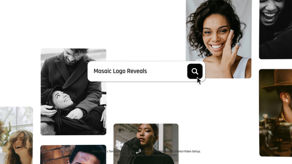 Mosaic Logo Reveals Logo Stings template preview