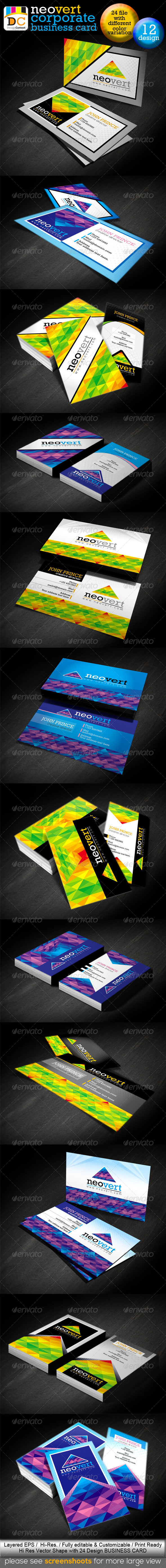 NeoVert_Corporate Creative Business Cards - Corporate Business Cards