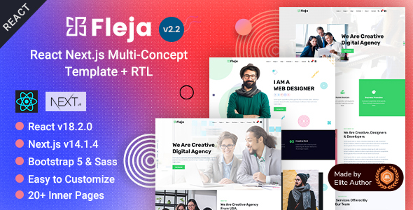 Fleja - React Nextjs 14 Multi-Niche Responsive Template