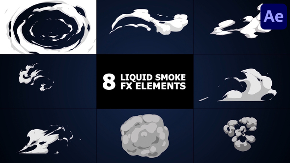 Liquid Smoke Elements | After Effects