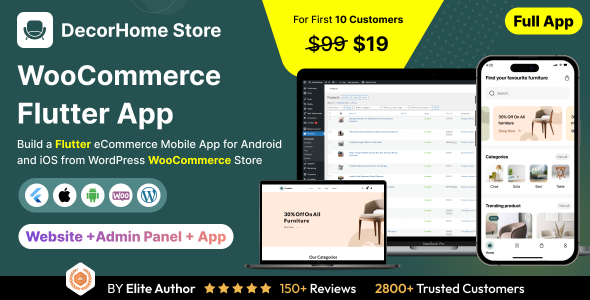 [DOWNLOAD]DecorHome App - Online Furniture Selling in Flutter 3.x (Android, iOS) with WooCommerce Full App