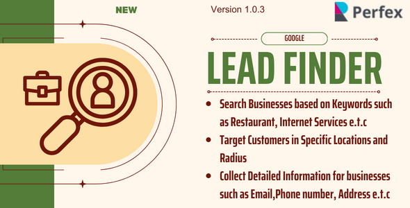 Free download Google Lead Finder module for Perfex CRM
