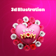 Mother's Day 3d Illustration Icon Pack 