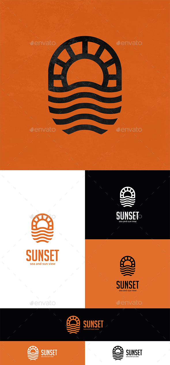 Sunset Logo Template