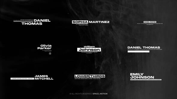 Creative Lower Thirds _AE Elements template preview