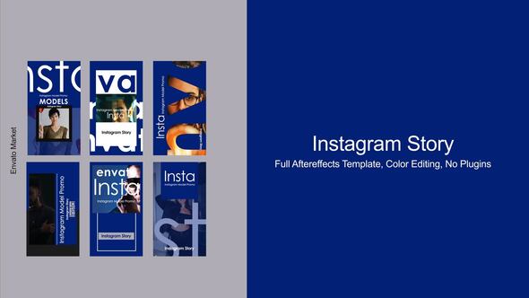 Insta Stories 5 Product Promo template preview